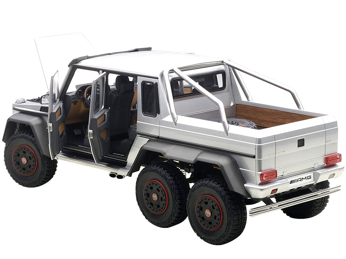 Mercedes G63 AMG 6X6 Silver 1/18 Model Car by Autoart-1