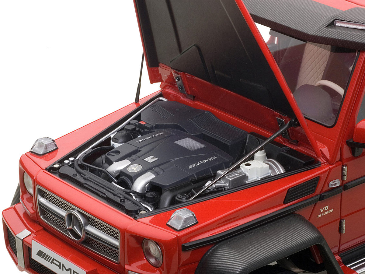 Mercedes G63 AMG 6X6 Red 1/18 Model Car by Autoart-2