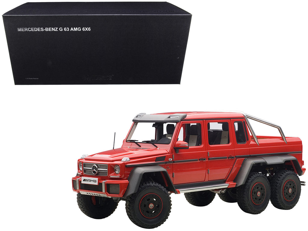 Mercedes G63 AMG 6X6 Red 1/18 Model Car by Autoart-0