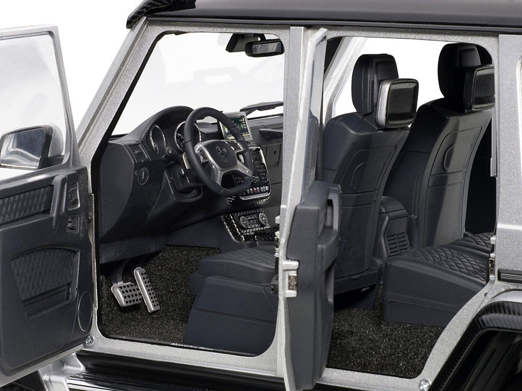 Mercedes Benz G500 4X4 2 Silver 1/18 Model Car by Autoart-2