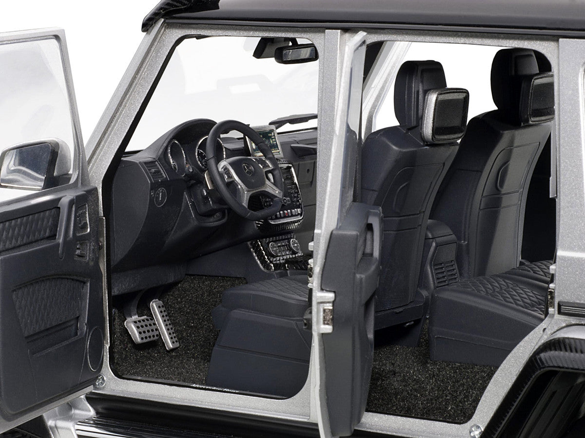 Mercedes Benz G500 4X4 2 Silver 1/18 Model Car by Autoart-2
