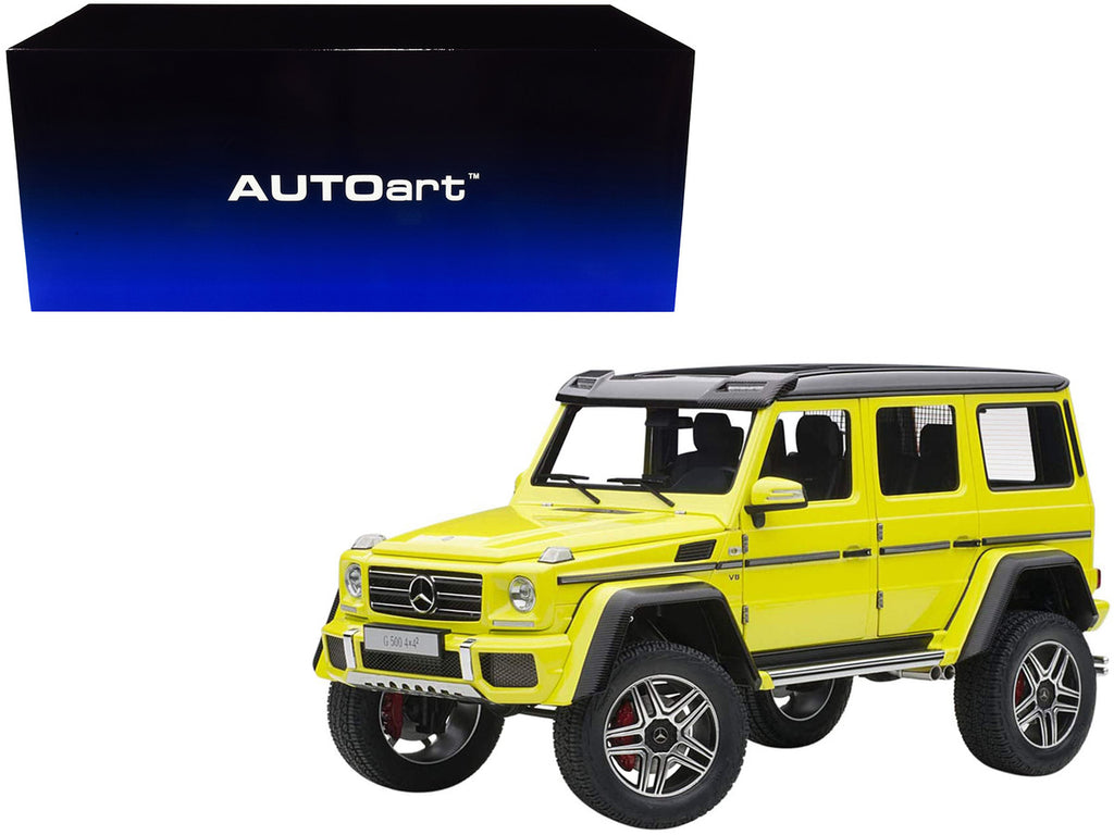 Mercedes Benz G500 4X4 2 Electric Beam/ Yellow 1/18 Model Car by Autoart-0