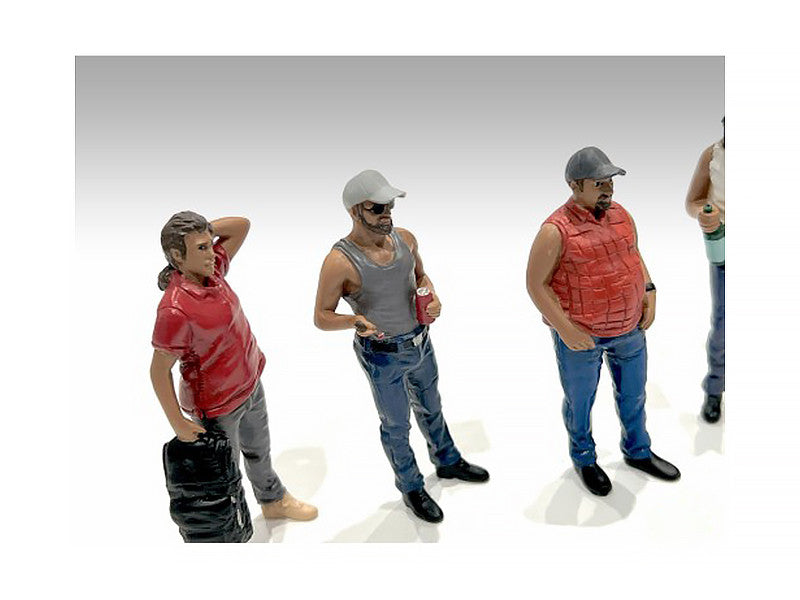 "Campers" 5 piece Figure Set for 1/18 Scale Models by American Diorama-1