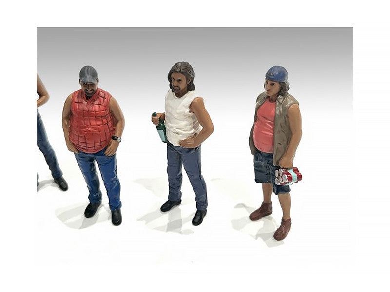 "Campers" 5 piece Figure Set for 1/18 Scale Models by American Diorama-2