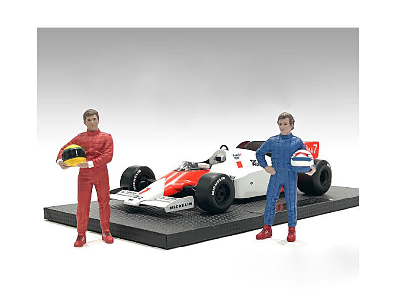 "Racing Legends" 80's Set of 2 Diecast Figures for 1/43 Scale Models by American Diorama-0