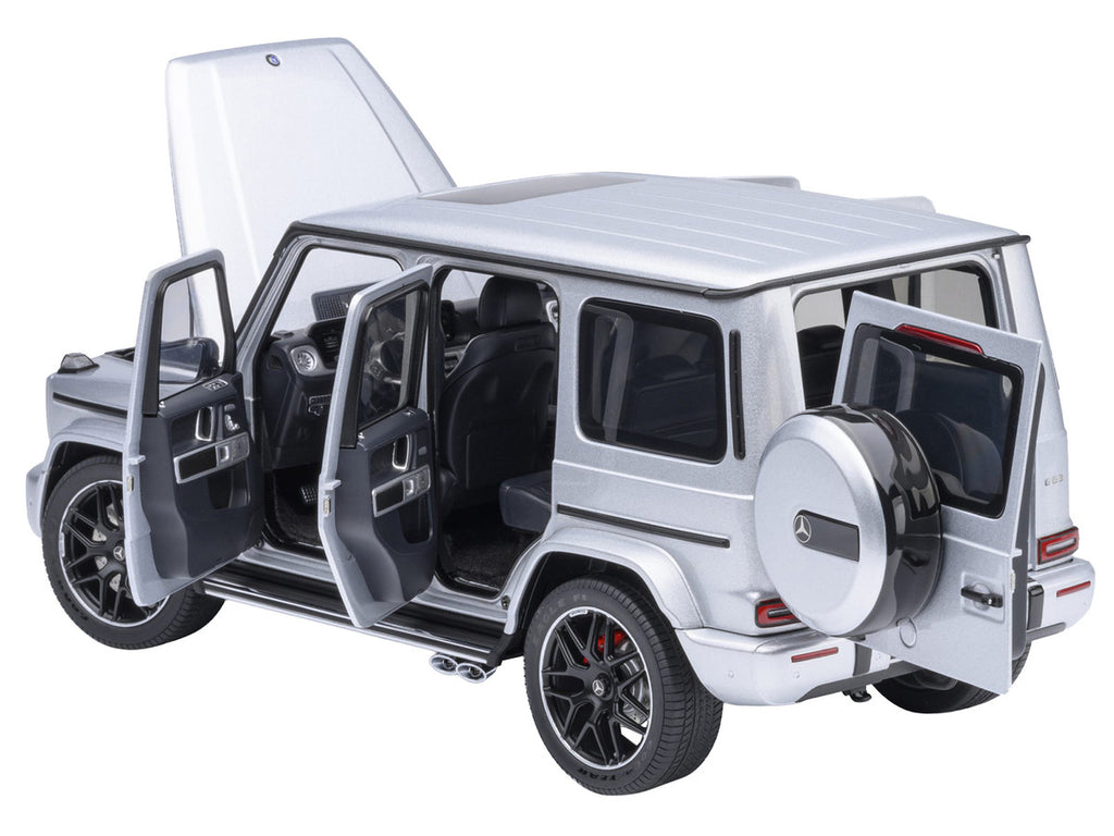 2019 Mercedes-Benz AMG G63 Iridium Silver Metallic 1/18 Model Car by Autoart-0