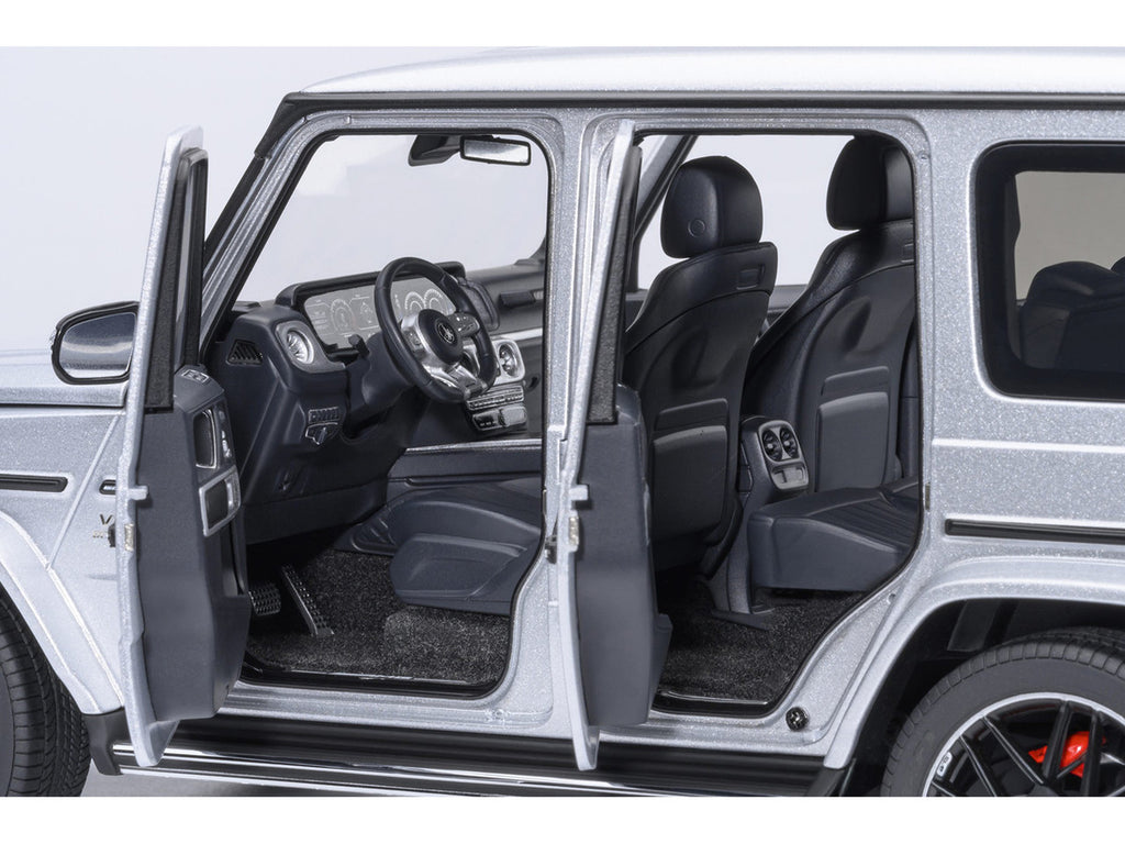 2019 Mercedes-Benz AMG G63 Iridium Silver Metallic 1/18 Model Car by Autoart-3
