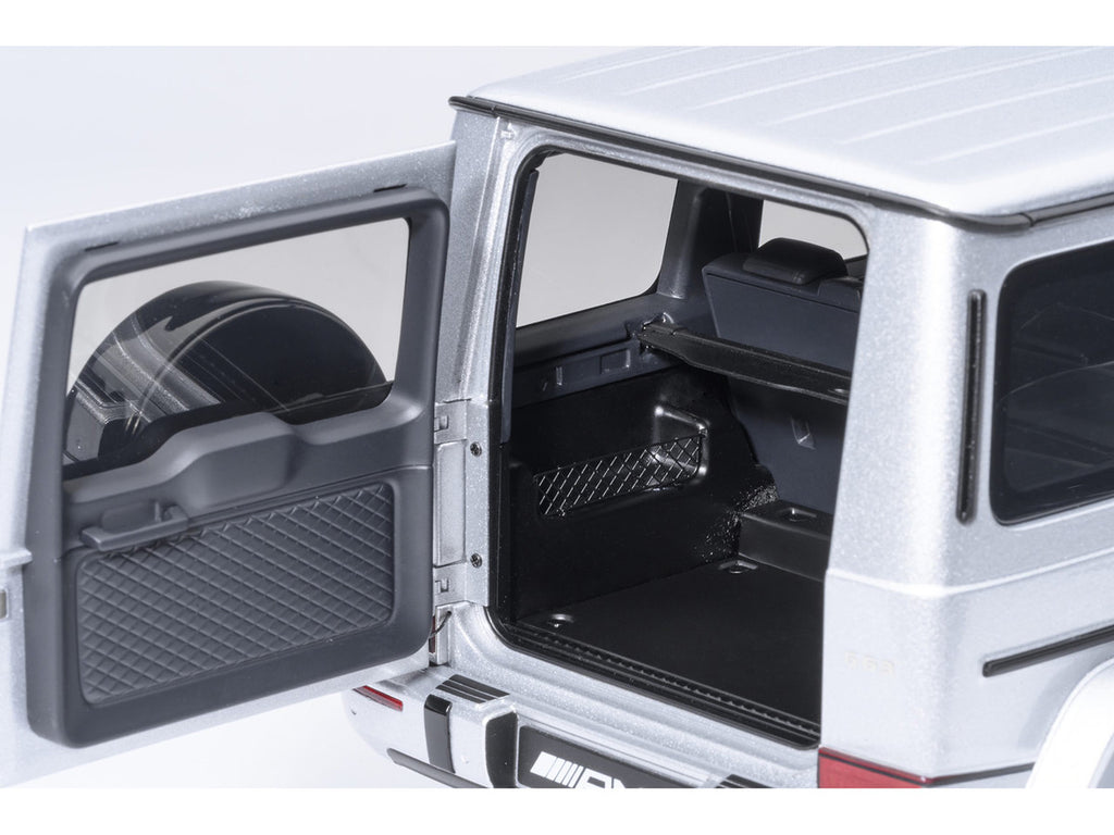 2019 Mercedes-Benz AMG G63 Iridium Silver Metallic 1/18 Model Car by Autoart-1