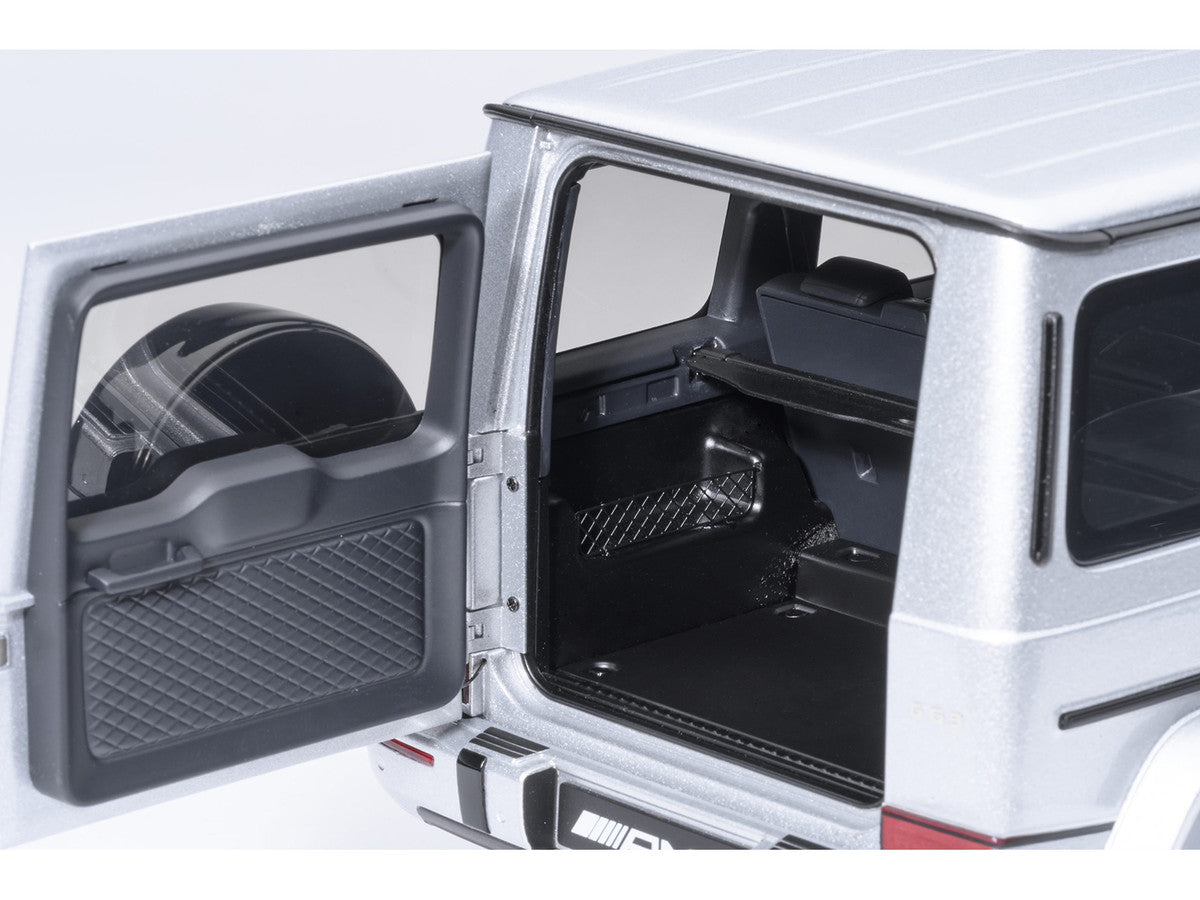 2019 Mercedes-Benz AMG G63 Iridium Silver Metallic 1/18 Model Car by Autoart-1