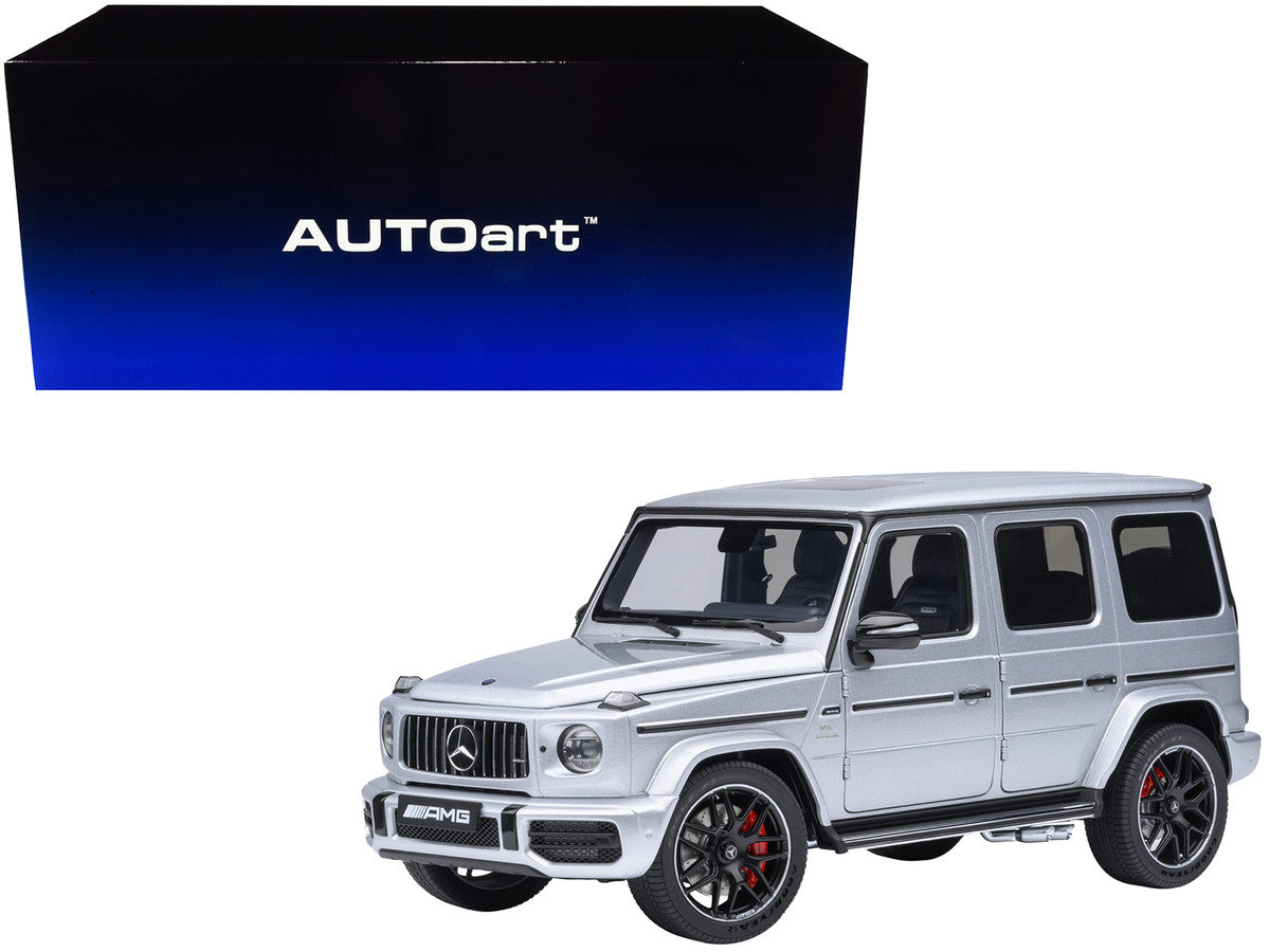 2019 Mercedes-Benz AMG G63 Iridium Silver Metallic 1/18 Model Car by Autoart-4