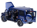 2019 Mercedes-Benz AMG G63 Brilliant Blue Metallic 1/18 Model Car by Autoart-0