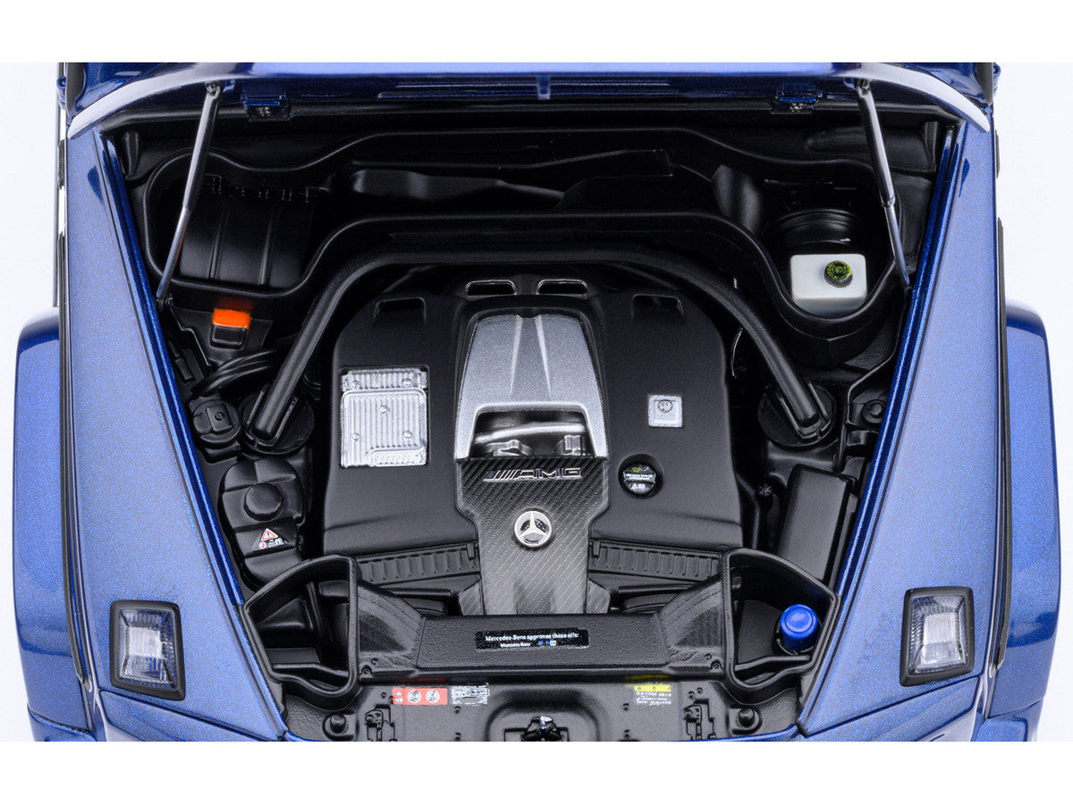 2019 Mercedes-Benz AMG G63 Brilliant Blue Metallic 1/18 Model Car by Autoart-3
