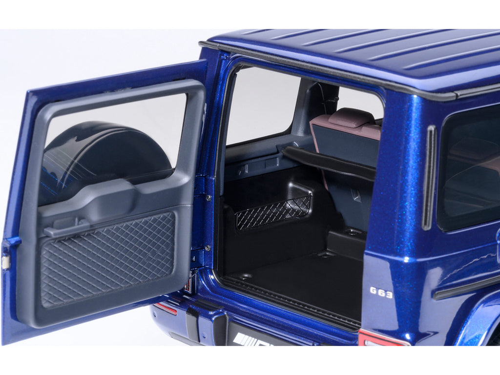 2019 Mercedes-Benz AMG G63 Brilliant Blue Metallic 1/18 Model Car by Autoart-1