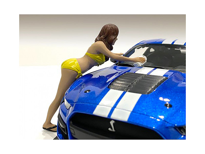 Stephanie Bikini Car Wash Girl Figurine for 1/18 Scale Models by American Diorama-1