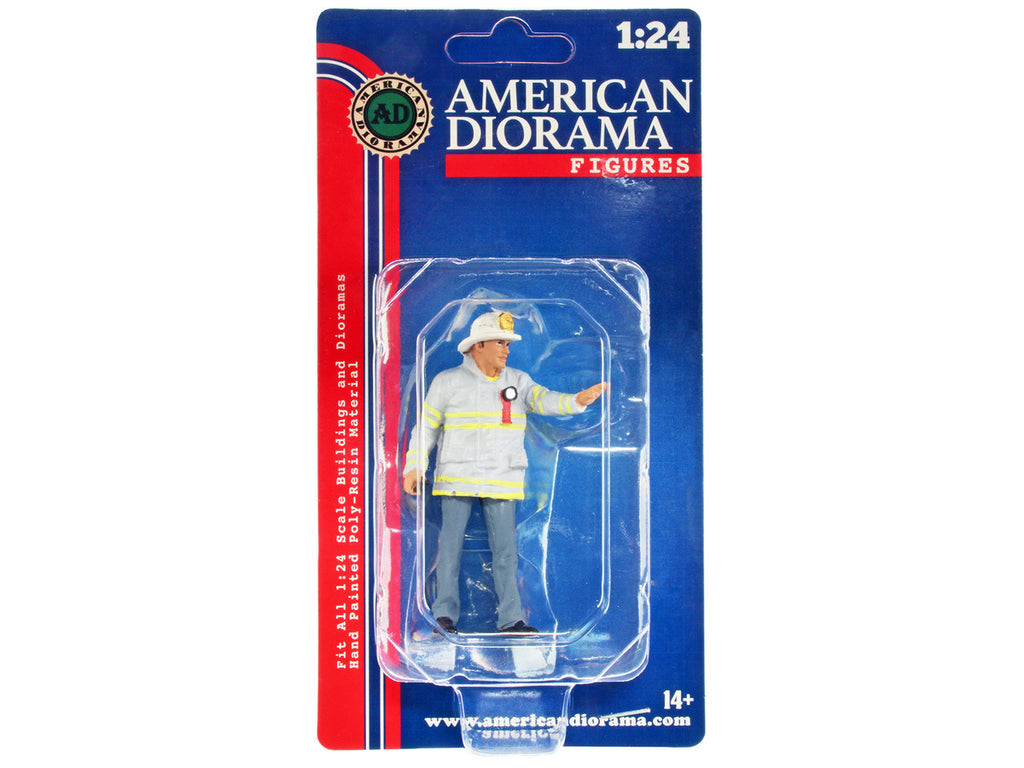 "Firefighters" Fire Captain Figure for 1/24 Scale Models by American Diorama-3