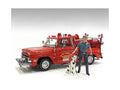 "Firefighters" Fire Dog Training Figures (Trainer and Dog) for 1/24 Scale Models by American Diorama-0