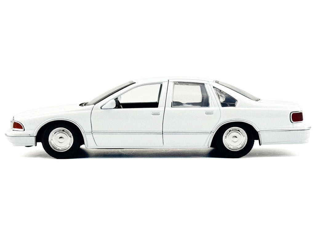 1993 Chevrolet Caprice Police Car Unmarked White "Custom Builder's Kit" Series 1/24 Diecast Model Car by Motormax-0