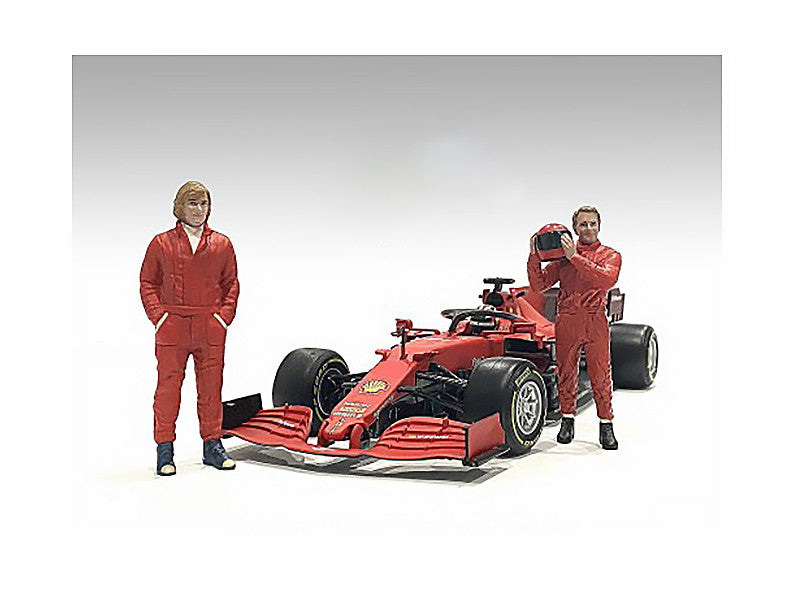 "Racing Legends" 70's Set of 2 Diecast Figures for 1/43 Scale Models by American Diorama-0