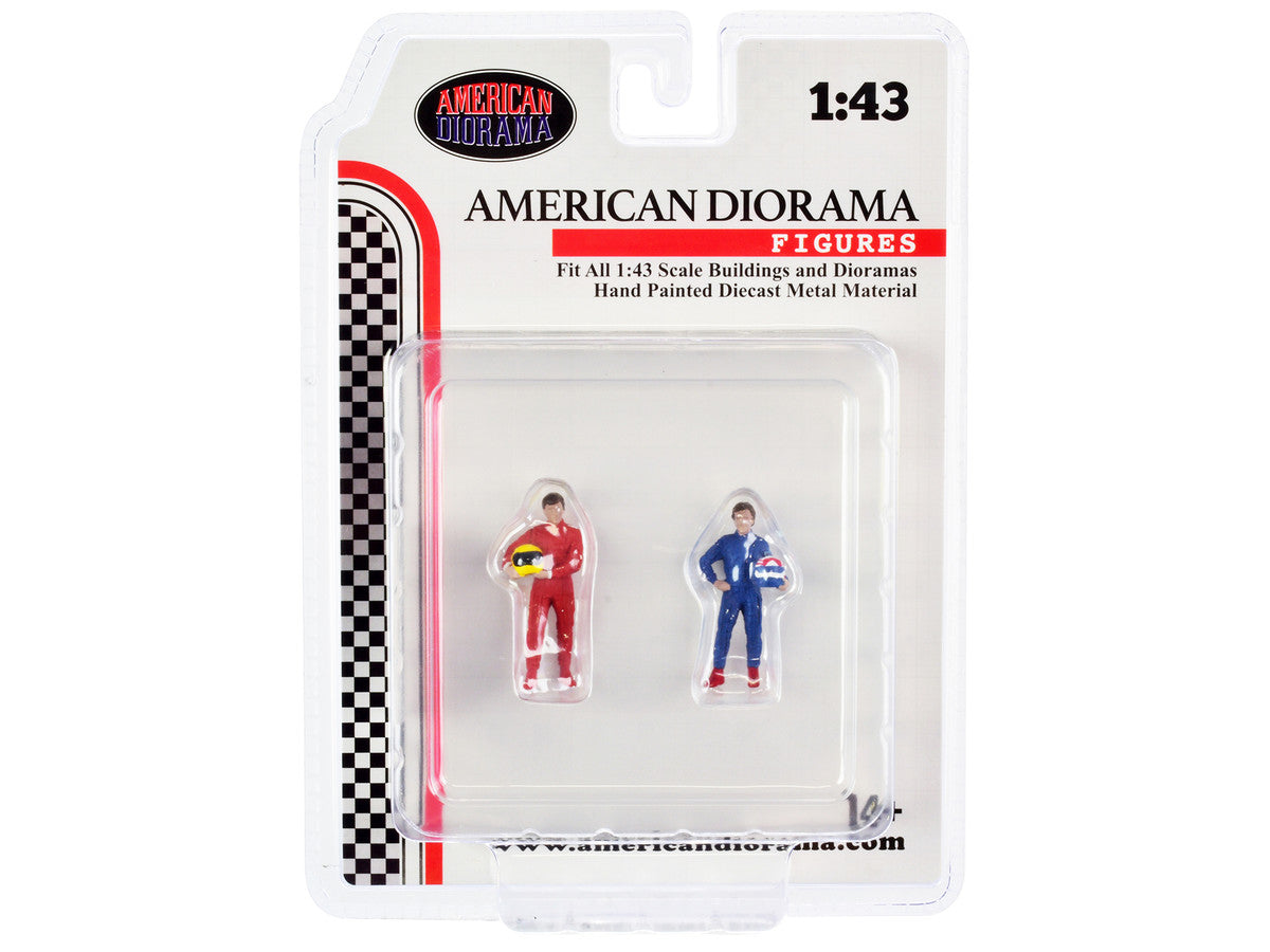 "Racing Legends" 80's Set of 2 Diecast Figures for 1/43 Scale Models by American Diorama-3