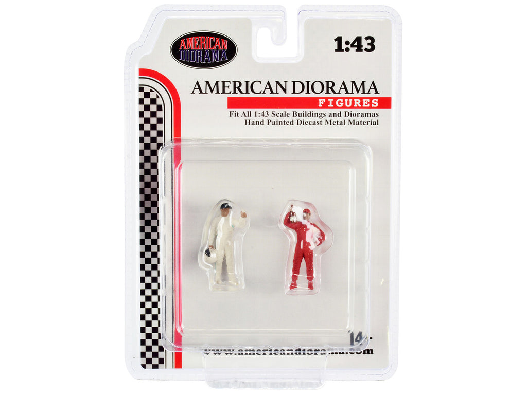 "Racing Legends" 2000's Set of 2 Diecast Figures for 1/43 Scale Models by American Diorama-3