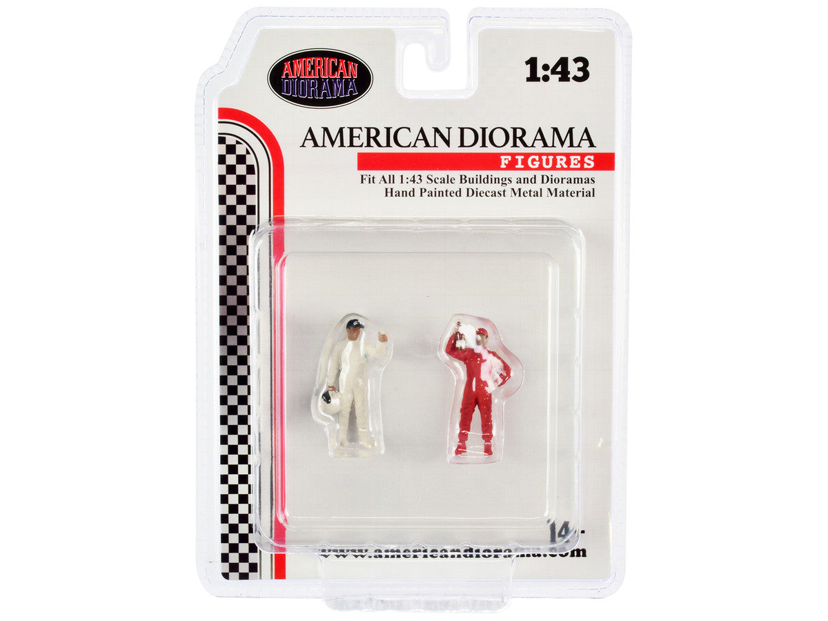 "Racing Legends" 2000's Set of 2 Diecast Figures for 1/43 Scale Models by American Diorama-3