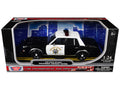 1986 Dodge Diplomat Police Car "California Highway Patrol" Black and White "Law Enforcement and Public Service" Series 1/24 Diecast Model Car by Motormax-0