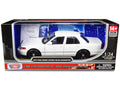 2010 Ford Crown Victoria Police Interceptor Unmarked White "Custom Builder's Kit" Series 1/24 Diecast Model Car by Motormax-0