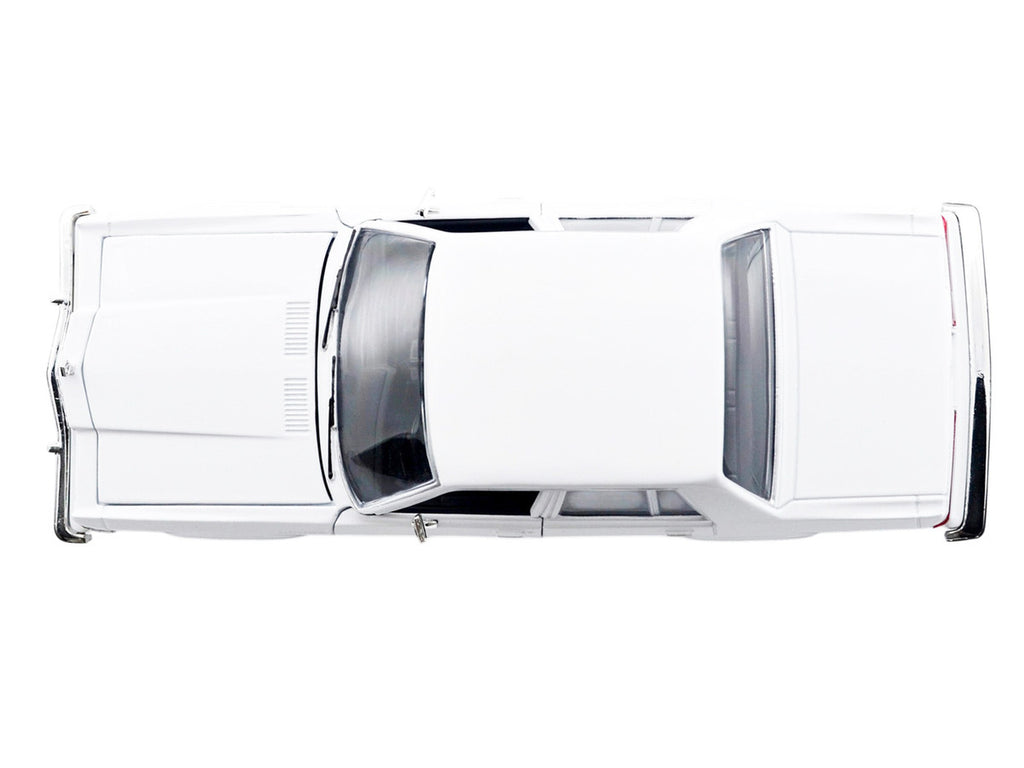 1986 Dodge Diplomat Police Car Unmarked White "Custom Builder's Kit" Series 1/24 Diecast Model Car by Motormax-3