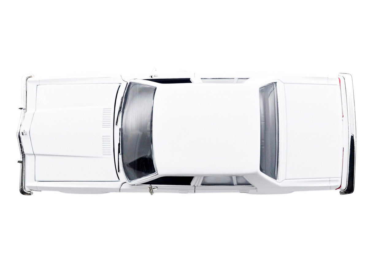 1986 Dodge Diplomat Police Car Unmarked White "Custom Builder's Kit" Series 1/24 Diecast Model Car by Motormax-3