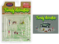 "Family Adventure" 6 piece Diecast Figure Set (4 Figures 1 Dog 1 Tricycle) Limited Edition to 3600 pieces Worldwide 1/64 Scale Models by American Diorama-0
