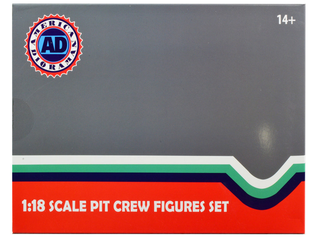 Formula One F1 Pit Crew 7 Figure Set Team Blue Release III for 1/18 Scale Models by American Diorama-3