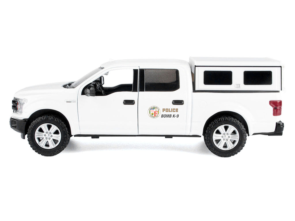2019 Ford F-150 Lariat Crew Cab Pickup Truck "Los Angeles Police Department Bomb Squad" White "Law Enforcement and Public Service" Series 1/24-1/27 Diecast Model Car by Motormax-2