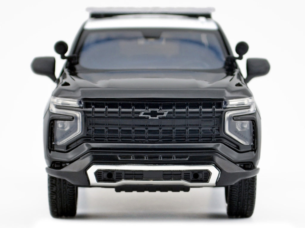 2025 Chevrolet Tahoe Police Pursuit Vehicle "Los Angeles Police Department (LAPD)" Black and White "Law Enforcement and Public Service" Series 1/24 Diecast Model Car by Motormax-0