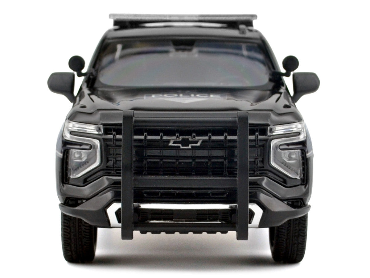2025 Chevrolet Tahoe PPV "General Motors Police" Black "Custom Builder's Kit - Law Enforcement and Public Service" Series 1/24 Diecast Model Car by Motormax-0
