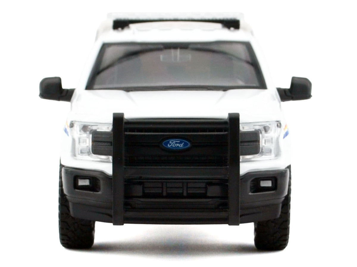 2019 Ford F-150 Lariat Crew Cab Pickup Truck with Camper Box "Royal Canadian Mounted Police" White "Law Enforcement and Public Service" Series 1/24-1/27 Diecast Model Car by Motormax-0