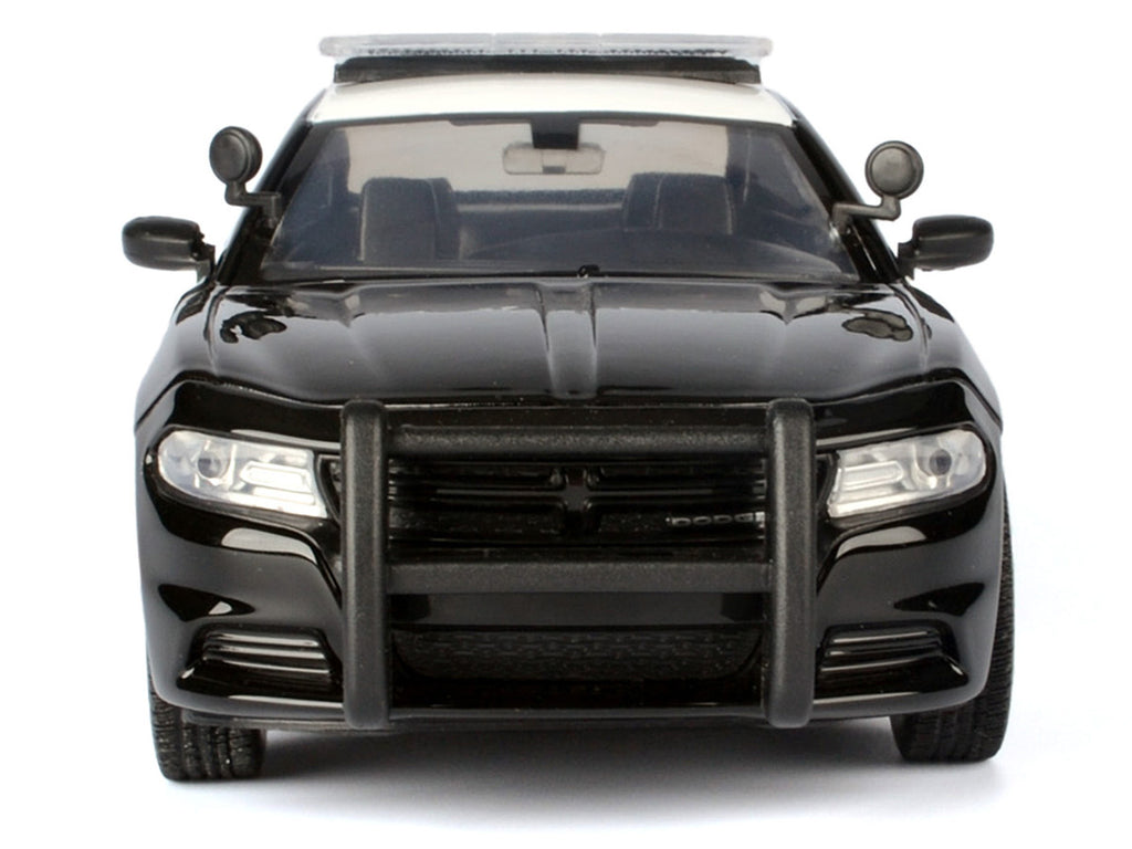 2023 Dodge Charger Pursuit Police Car "California Highway Patrol" Black and White "Law Enforcement and Public Service" Series 1/24 Diecast Model Car by Motormax-3