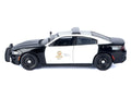 2023 Dodge Charger Pursuit Police Car "LAPD (Los Angeles Police Department)" Black and White "Law Enforcement and Public Service" Series 1/24 Diecast Model Car by Motormax-0