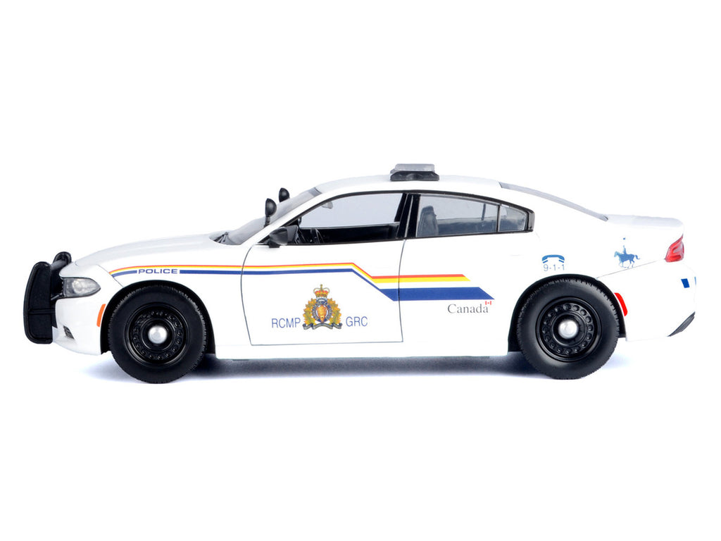 2023 Dodge Charger Pursuit Police Car "RCMP (Royal Canadian Mounted Police)" White "Law Enforcement and Public Service" Series 1/24 Diecast Model Car by Motormax-0