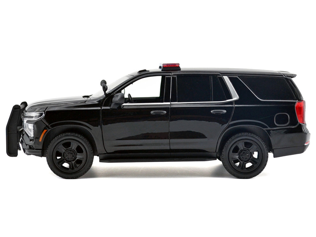 2025 Chevrolet Tahoe PPV Black "Custom Builder's Kit - Law Enforcement and Public Service" Series 1/24 Diecast Model Car by Motormax-2