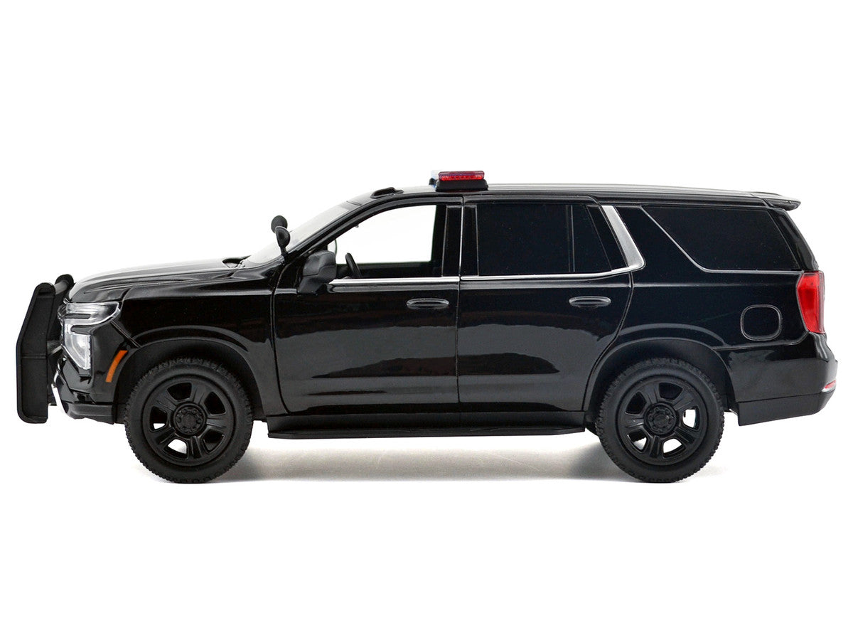 2025 Chevrolet Tahoe PPV Black "Custom Builder's Kit - Law Enforcement and Public Service" Series 1/24 Diecast Model Car by Motormax-2
