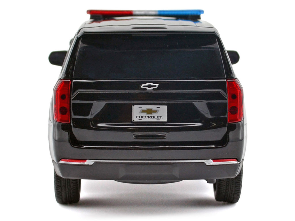 2025 Chevrolet Tahoe PPV Black "Custom Builder's Kit - Law Enforcement and Public Service" Series 1/24 Diecast Model Car by Motormax-4