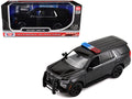 2025 Chevrolet Tahoe PPV Black "Custom Builder's Kit - Law Enforcement and Public Service" Series 1/24 Diecast Model Car by Motormax-0
