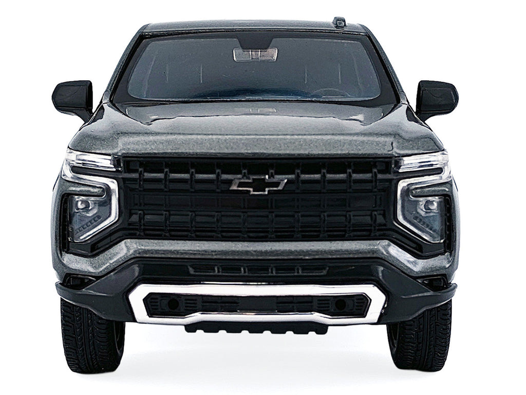 2025 Chevrolet Tahoe PPV Dark Gray Metallic "Custom Builder's Kit - Law Enforcement and Public Service" 1/24 Diecast Model Car by Motormax-0