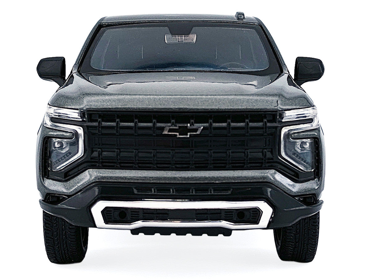2025 Chevrolet Tahoe PPV Dark Gray Metallic "Custom Builder's Kit - Law Enforcement and Public Service" 1/24 Diecast Model Car by Motormax-0