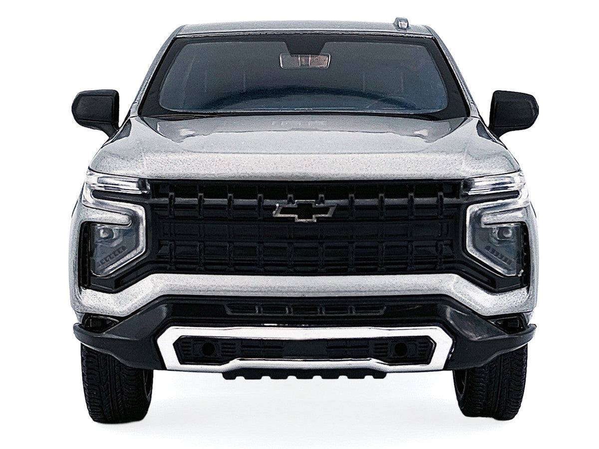 2025 Chevrolet Tahoe PPV Silver Metallic "Custom Builder's Kit - Law Enforcement and Public Service" Series 1/24 Diecast Model Car by Motormax-3