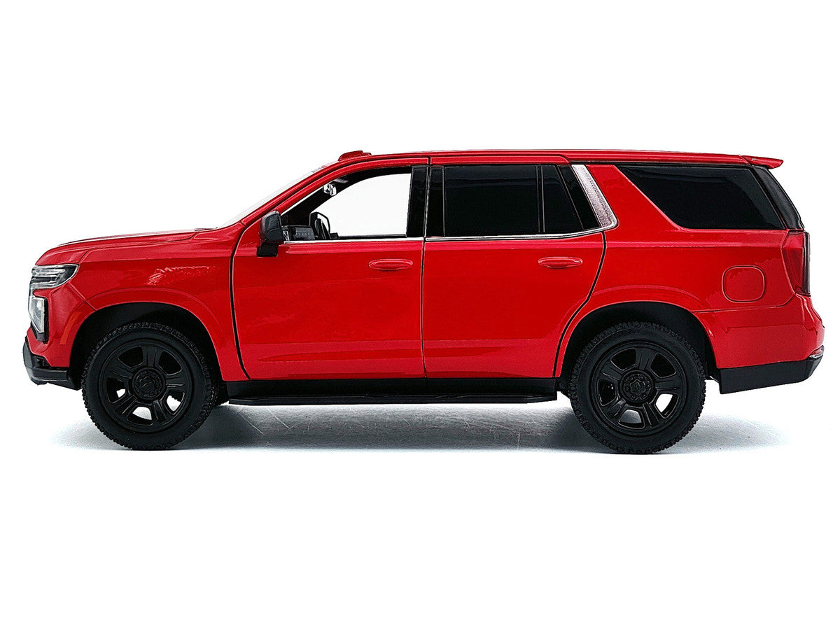 2025 Chevrolet Tahoe PPV Red "Custom Builder's Kit - Law Enforcement and Public Service" Series 1/24 Diecast Model Car by Motormax-2