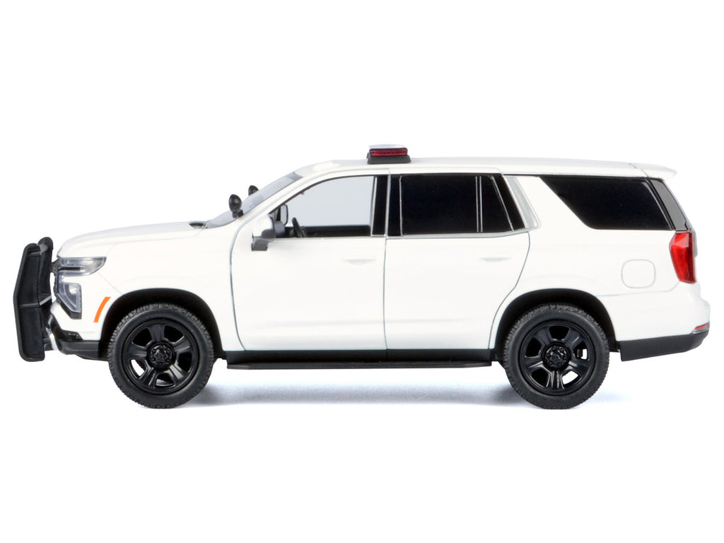 2025 Chevrolet Tahoe PPV White "Custom Builder's Kit - Law Enforcement and Public Service" Series 1/24 Diecast Model Car by Motormax-2