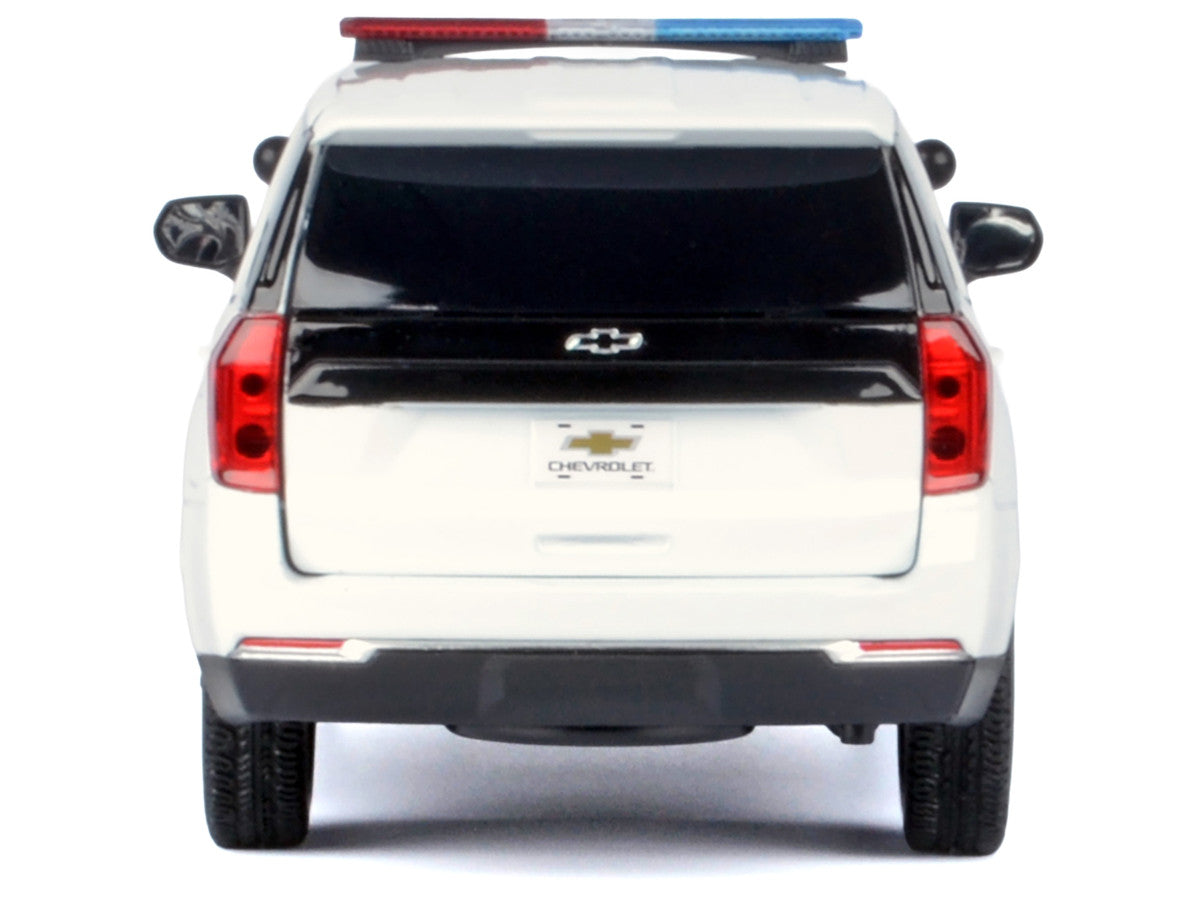2025 Chevrolet Tahoe PPV White "Custom Builder's Kit - Law Enforcement and Public Service" Series 1/24 Diecast Model Car by Motormax-4