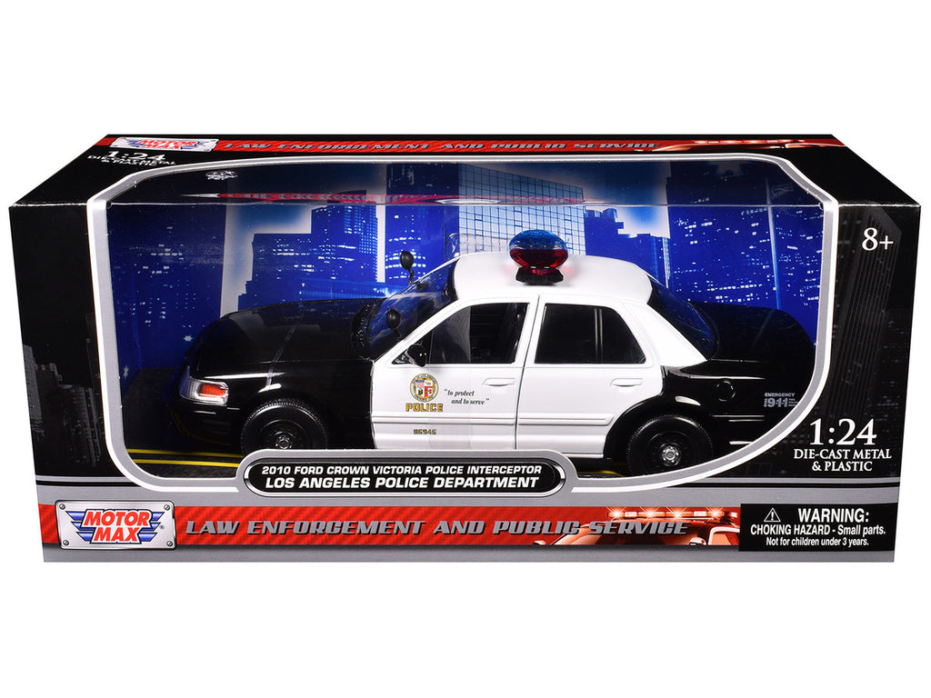 2010 Ford Crown Victoria LAPD Los Angeles Police Department Car 1/24 Diecast Car Model by Motormax-1