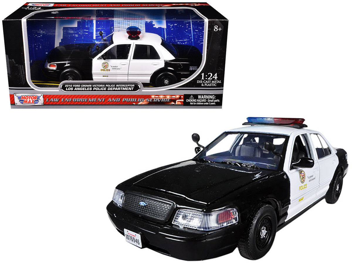 2010 Ford Crown Victoria LAPD Los Angeles Police Department Car 1/24 Diecast Car Model by Motormax-2